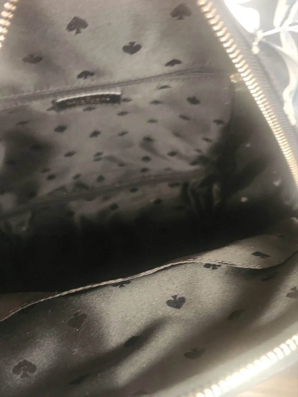 Kate Spade Black Floral Mini Backpack